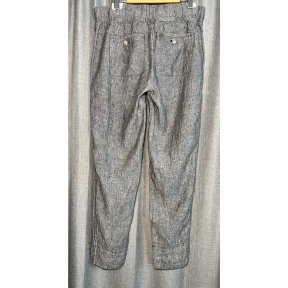 Athleta Women's Cabo Gray Linen Jogger Pants Size 2 - Picture 2 of 9